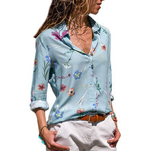 Load image into Gallery viewer, Women Blouses 2020 Fashion Long Sleeve Turn Down Collar Office Shirt Leisure Blouse Shirt Casual Tops Plus Size Blusas Femininas