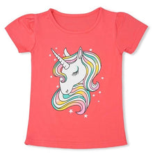 Load image into Gallery viewer, 2019 Summer Fashion Unisex Unicorn T-shirt Children Boys Short Sleeves White Tees Baby Kids Cotton Tops For Girls Clothes 3 8Y