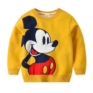 Minnie 2 4 6 8 Years Baby girls Winter Autumn Cartoon Pullover Knit Sweaters Christmas New Year Costume Girls Sweaters Clothes