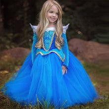 Load image into Gallery viewer, Girls Dress Christmas Anna Elsa Cosplay Costume Dresses Girl Princess Elsa Dress for Birthday Party Children Kids Clothing