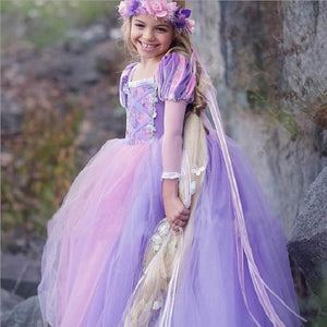 Girls Dress Christmas Anna Elsa Cosplay Costume Dresses Girl Princess Elsa Dress for Birthday Party Children Kids Clothing