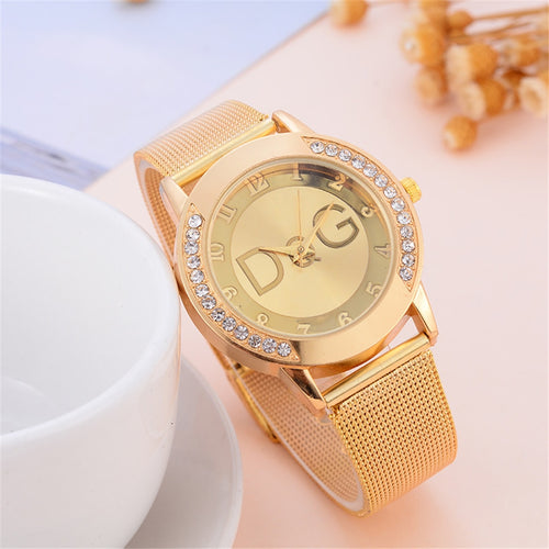 2020 New Fashion European popular style Women Watch Luxury Brand Quartz Watches Reloj Mujer Casual Stainless Steel Wristwatches