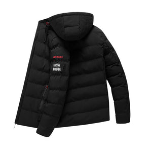 drop shipping New Fashion Men Winter Jacket Coat Hooded Warm Mens Winter Coat Casual Slim Fit Student Male Overcoat ABZ82