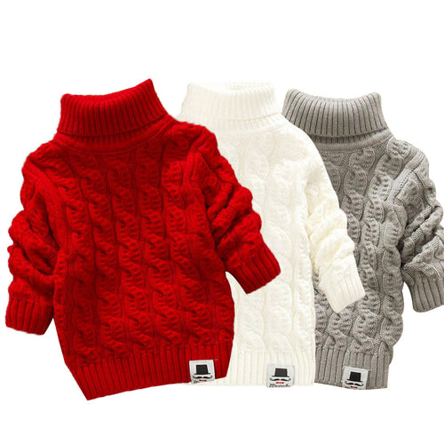 LCJMMO Toddler Girls Sweaters 2020 Winter Warm Kids Boys Sweaters Knit Pullover Baby Girl Sweater Outerwear Clothing 80-105cm