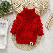 Load image into Gallery viewer, LCJMMO Toddler Girls Sweaters 2020 Winter Warm Kids Boys Sweaters Knit Pullover Baby Girl Sweater Outerwear Clothing 80-105cm