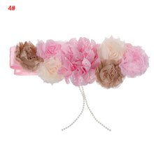 Load image into Gallery viewer, Maternity Sash for Photo Shooting Floral Maternity Photography Props Waistband 72XC