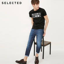 Load image into Gallery viewer, SELECTED Men&#39;s Mid-rise Tight-leg Denim Pants Casual Stretch Crop Jeans S|418132516