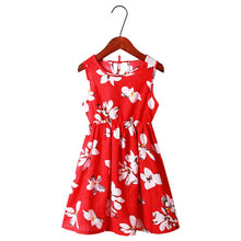 Load image into Gallery viewer, Children Girl Dress Summer Child Girls Clothing Cotton Sleeveless Flower Kids Summer Dresses for baby Clothes girls dresses