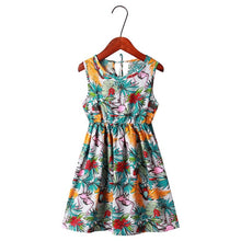 Load image into Gallery viewer, Children Girl Dress Summer Child Girls Clothing Cotton Sleeveless Flower Kids Summer Dresses for baby Clothes girls dresses