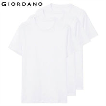 Load image into Gallery viewer, Giordano Men T Shirt Men Short Sleeves 3-pack Tshirt Men Solid Cotton Mens Tee Summer T Shirt Men Clothing Sous Vetement Homme