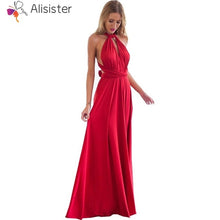 Load image into Gallery viewer, Elegant Gradient Casual Women Maxi Dress Sexy Multiway Dress Donne Boho Club Vestito Party Wedding Bridesmaid Maternity Dresses