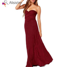 Load image into Gallery viewer, Elegant Gradient Casual Women Maxi Dress Sexy Multiway Dress Donne Boho Club Vestito Party Wedding Bridesmaid Maternity Dresses