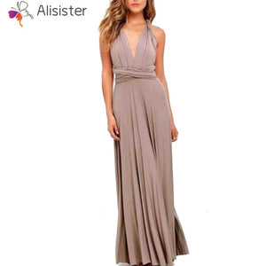 Elegant Gradient Casual Women Maxi Dress Sexy Multiway Dress Donne Boho Club Vestito Party Wedding Bridesmaid Maternity Dresses