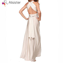 Load image into Gallery viewer, Elegant Gradient Casual Women Maxi Dress Sexy Multiway Dress Donne Boho Club Vestito Party Wedding Bridesmaid Maternity Dresses