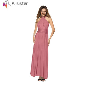 Elegant Gradient Casual Women Maxi Dress Sexy Multiway Dress Donne Boho Club Vestito Party Wedding Bridesmaid Maternity Dresses