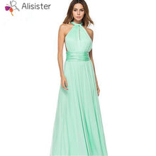 Load image into Gallery viewer, Elegant Gradient Casual Women Maxi Dress Sexy Multiway Dress Donne Boho Club Vestito Party Wedding Bridesmaid Maternity Dresses