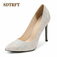 Load image into Gallery viewer, SDTRFT stilettos 11cm thin high heels wedding shoes woman sexy Shallow mouth pumps Pointed Toe zapatos mujer Plus:35-44 45 46