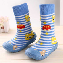 Load image into Gallery viewer, Newborn Baby Boys Girls Socks With Anti-Slip Soft Rubber Soled Outdoor Foot Socks Infant Children Animal Cartoon Floor Booties
