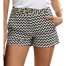 Load image into Gallery viewer, Bigsweety New Fashion Plaid Shorts Woman Shorts Summer Black and White Mid Waist Casual Pocket Straight Shorts Hot Sale