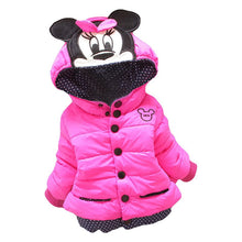 Load image into Gallery viewer, Big Size Baby Girls Jackets 2017 Autumn Winter Jacket For Girls Winter Minnie Coat Kids Clothes Children Warm Outerwear Coats