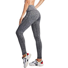 Load image into Gallery viewer, 2019 high waist sports legging with pocket for women fashion new female workout stretch pants plus size Elastic fitness leggings