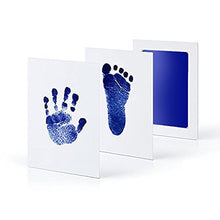 Load image into Gallery viewer, Baby footprint Non-Toxic Photo frame DIY Handprint Footprint Imprint Kit Baby Souvenirs Casting Clay Print Newborn Ink Pad Toys
