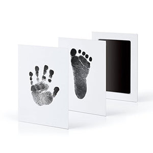 Baby footprint Non-Toxic Photo frame DIY Handprint Footprint Imprint Kit Baby Souvenirs Casting Clay Print Newborn Ink Pad Toys