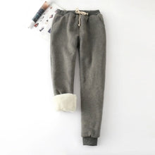 Load image into Gallery viewer, Winter Cashmere Harem Warm Pants Women 2019 Causal trousers Women Warm Thick Lambskin Cashmere Pants Women Loose Pant