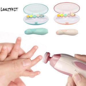 Loozykit Safe Electric Nail Clipper Cutter Baby Nail Trimmer Manicure Pedicure Clipper Cutter Scissors Kids Infant Nail Care