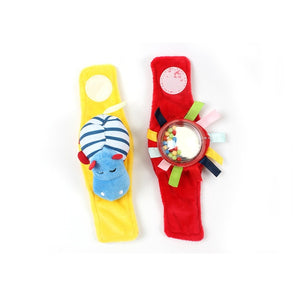 Wrist Strap Rattles Animal Socks Toy New A Pair 2pcs/set Baby Infant Soft Handbells Hand Foot Developmental Toys 0-12Months