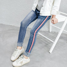 Load image into Gallery viewer, Girls jeans leggings new 2019 spring kids clothes gradient ultra big girls elastic skinny pants children trousers 3 to 14 years