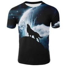 Load image into Gallery viewer, 2019 Newest Wolf 3D Print Animal Cool Funny T-Shirt Men Short Sleeve Summer Tops Tees Fashion t shirt size XXS-4XL Free Shipping