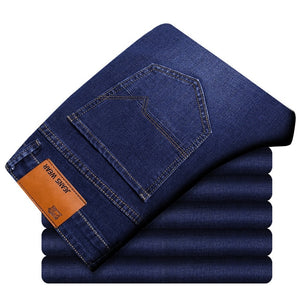 Jeans Men (28-40) Autumn New Business Slim Stretch Straight Large Size Casual Simple Classic High Quality Plus size Jeans 2019