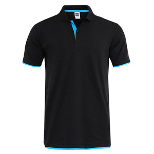 Mens Polo Shirt Brands Clothing 2019 Short Sleeve Summer Shirt Man Black Cotton Poloshirt Men Plus Size Polo Shirts