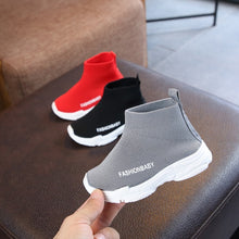 Load image into Gallery viewer, Children Shoes Boy Girls Flat Shoes For Running Boys Casual Shoes Outdoor Anti-Slippery Flat Kids Socks Shoes 1-6T