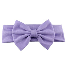 Load image into Gallery viewer, 2019 New Cotton Elastic Newborn Baby Girls Solid Color Headband Bowknot Hair Band Children Infant Headband bandeau bebe