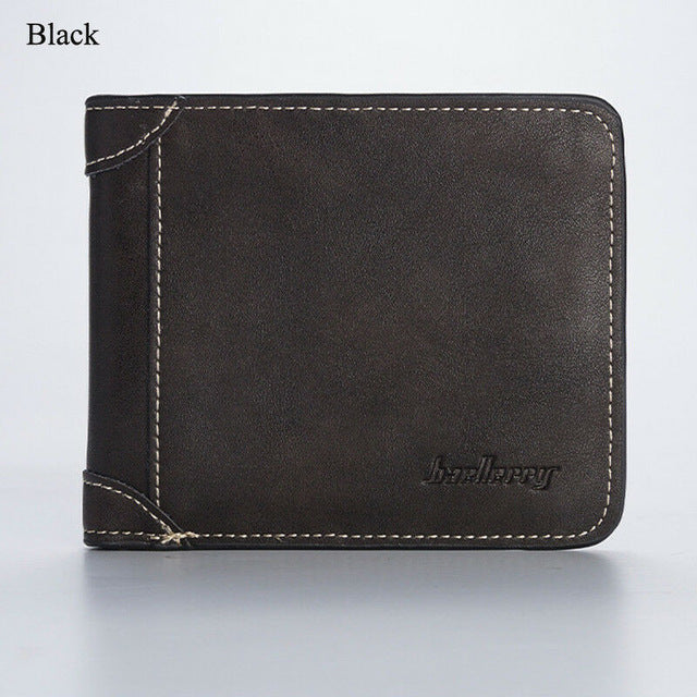 Mens Casual Wallets Leather Short Foldable Wallet Purse 17 Credit Cards Holder