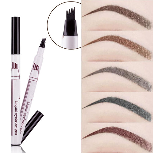 1Pcs Women Makeup Sketch Liquid Eyebrow Pencil  Waterproof Brown Eye Brow Tattoo Dye Tint Pen Liner Long Lasting Eyebrow