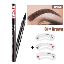 Load image into Gallery viewer, 1Pcs Women Makeup Sketch Liquid Eyebrow Pencil  Waterproof Brown Eye Brow Tattoo Dye Tint Pen Liner Long Lasting Eyebrow